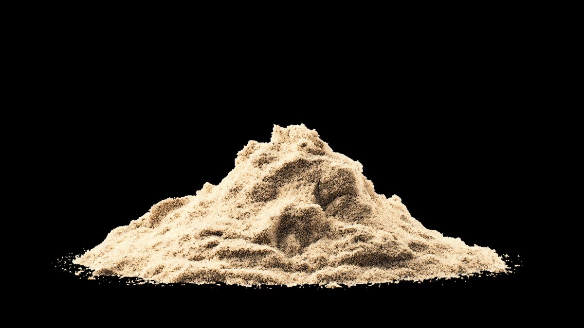 Ansammlung zu einem Haufen von Drysift