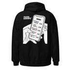 FrozenStaticDry Menu Hoodie classic-line personalisiert schwarz hinten
