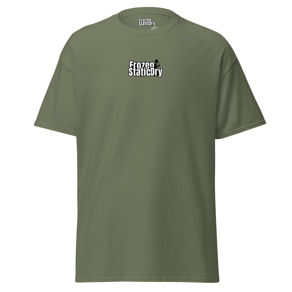 FrozenStaticDry Menu Shirt personalisiert green vorne 