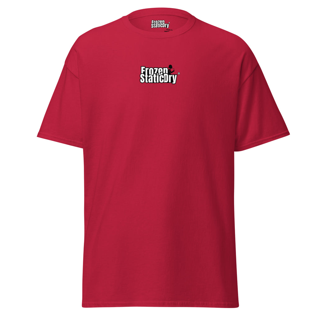 FrozenStaticDry Menu Shirt personalisiert rot vorne