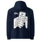 FrozenStaticDry® Unisex Hoodie Menu hinten dunkelblau