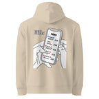 FrozenStaticDry® Unisex Hoodie Menu hinten sand
