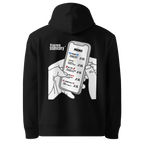 FrozenStaticDry® Unisex Hoodie Menu hinten schwarz titel