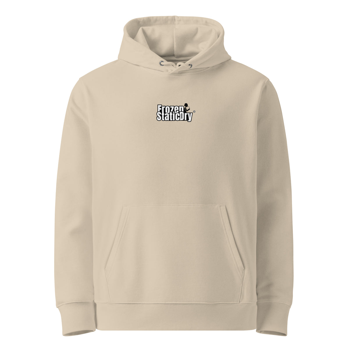 FrozenStaticDry® Unisex Hoodie Menu vorne sand