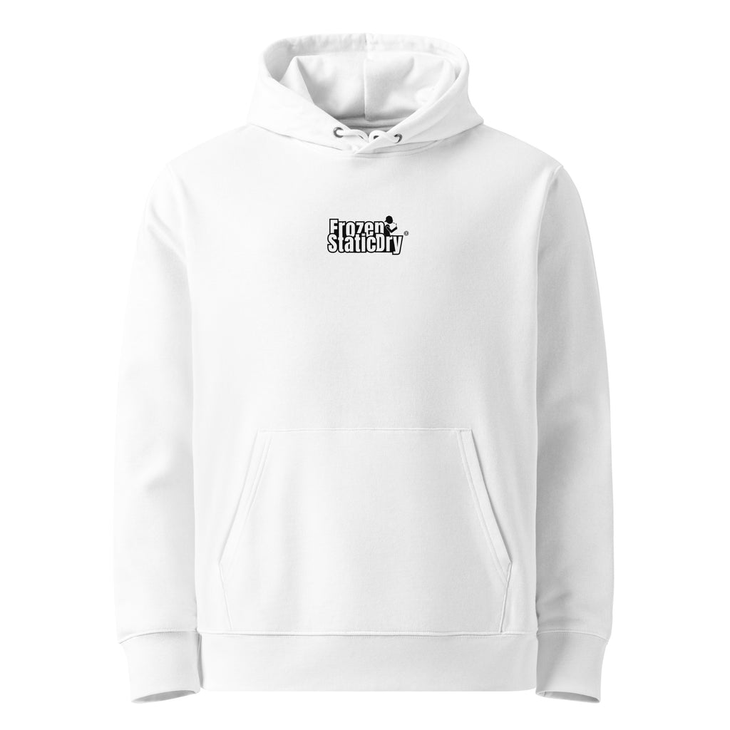 FrozenStaticDry® Unisex Hoodie Menu vorne weiß 