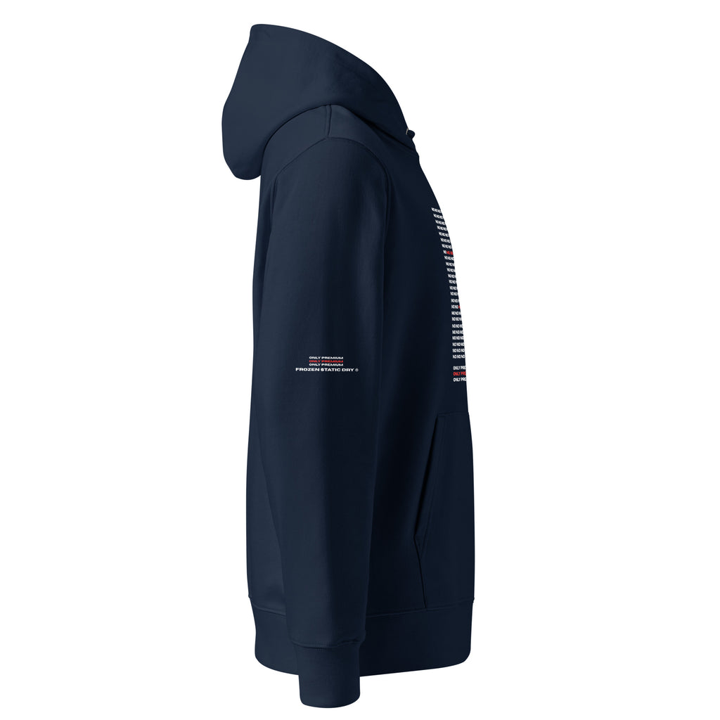 FrozenStaticDry® Unisex Hoodie Noworker 2.0 blau seite