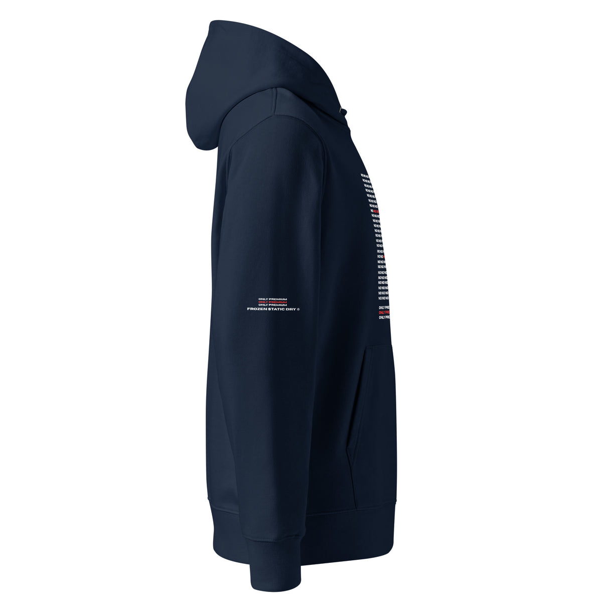 FrozenStaticDry® Unisex Hoodie Noworker 2.0 blau seite