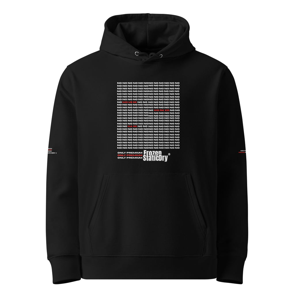 FrozenStaticDry® Unisex Hoodie Noworker 2.0 vorne 