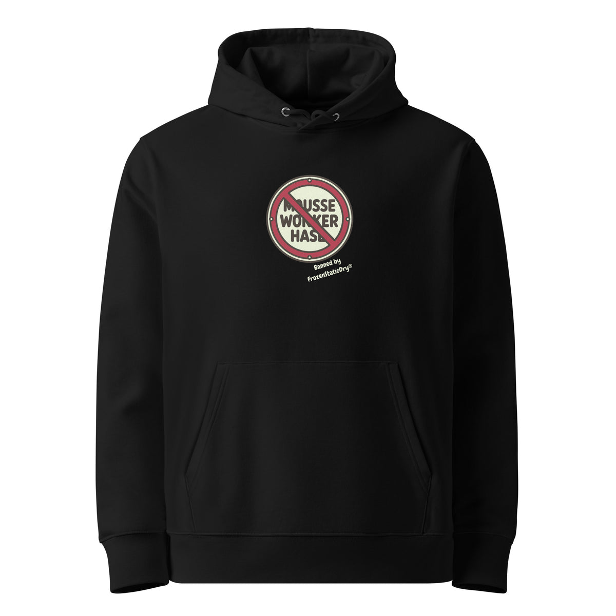 FrozenStaticDry® Unisex Hoodie Noworker vorne 