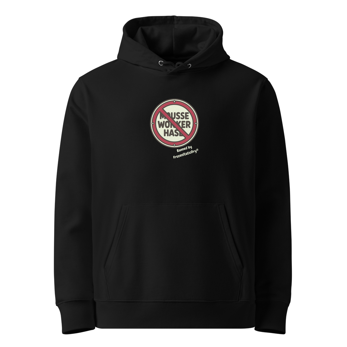 FrozenStaticDry® Unisex Hoodie Noworker vorne t