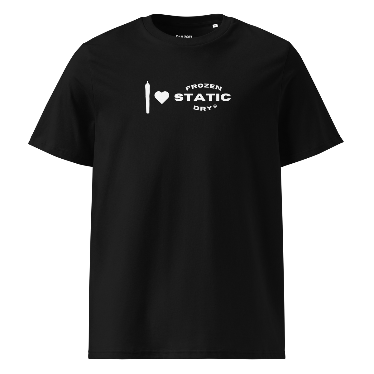 FrozenStaticDry® Unisex T-Shirt Lovestatic schwarz